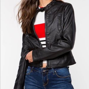 Brand new moto faux leather jacket